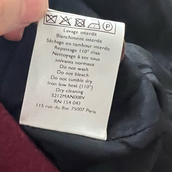 Sezane Burgundy Double-Breasted Coat - Picture 10 of 12